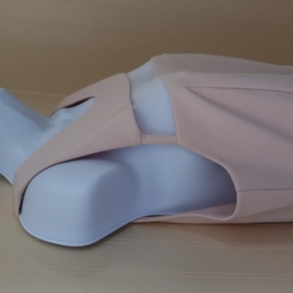 NWT Lulus Sheer Determination Mesh Skater Dress Sleeveless Peach  Size XL - Picture 3 of 8